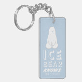 Ice Beer Knows Sleutelhanger (Voorkant Links)
