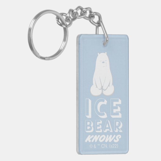 Ice Beer Knows Sleutelhanger (Voorkant Links)