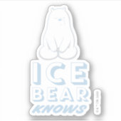 Ice Beer Knows Sticker (Voorkant)