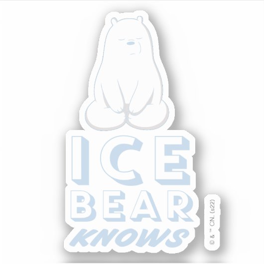 Ice Beer Knows Sticker (Voorkant)