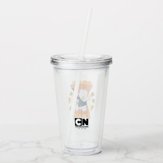 Ice Beer - Rock Star Acryl Drinkbeker (Achterkant)