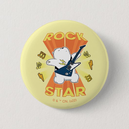 Ice Beer - Rock Star Ronde Button 5,7 Cm (Voorkant)