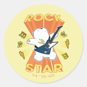 Ice Beer - Rock Star Ronde Sticker