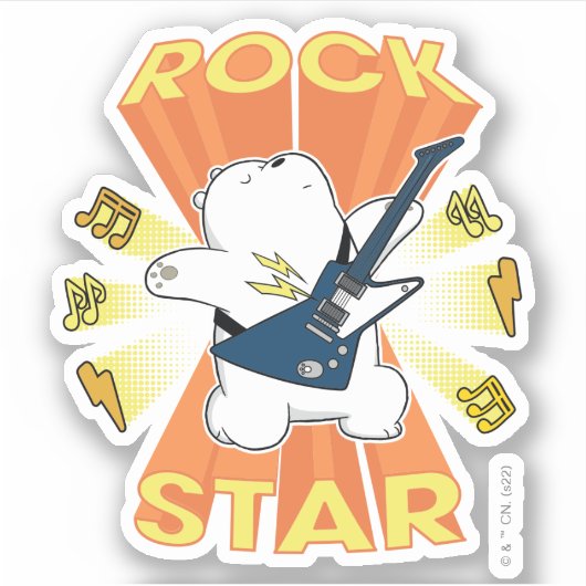 Ice Beer - Rock Star Sticker (Voorkant)