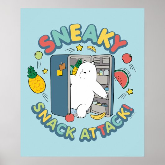 Ice Beer - Sneaky Snack Attack! Poster (Voorkant)