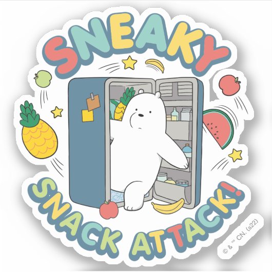 Ice Beer - Sneaky Snack Attack! Sticker (Voorkant)