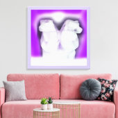Ice beren canvas afdruk (Insitu (Woonkamer))