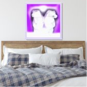 Ice beren canvas afdruk (Insitu (Slaapkamer))