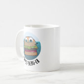 Ice-berg Funny Cheeseburger Pun Koffiemok (Voorkant links)