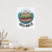 Ice-berg Funny Cheeseburger Pun Poster (Keuken)