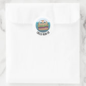 Ice-berg Funny Cheeseburger Pun Ronde Sticker (Tas)