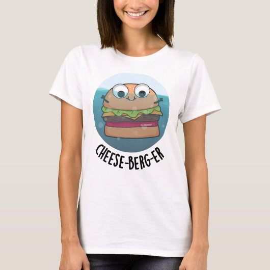 Ice-berg Funny Cheeseburger Pun T-shirt (Voorkant)