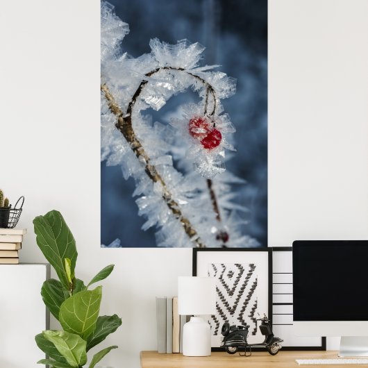 Ice Berries Poster (Thuiskantoor)