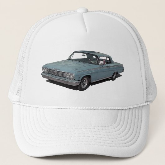 Ice Blue 62 Impala Trucker Pet (Voorkant)