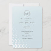 Ice Blue Baptism Invitation Kaart (Voorkant)