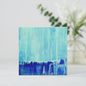 "Ice Blue" Bedankkaart (Staand voorkant)