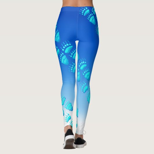 Ice Blue Beer Paws - Leggings (Achterkant)
