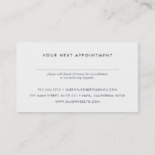 Ice Blue Bokeh Appointment Card Afsprakenkaartje (Achterkant)