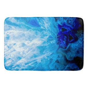 Ice Blue Crystal Gem Gemstone Agate Quartz Badmat