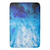 Ice Blue Crystal Gem Gemstone Agate Quartz Badmat (Voorkant Verticaal)