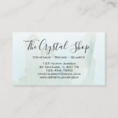 Ice Blue Crystal Rock Shop Visitekaartje (Voorkant)