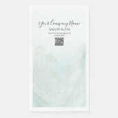 Ice Blue Crystals Salon Spa Paper Guest Towels Servet (Voorkant)