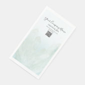 Ice Blue Crystals Salon Spa Paper Guest Towels Servet (Hoek)