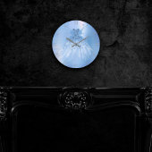 Ice Blue Decor| Iridescent Periwinkle Pixie Gown Ronde Klok