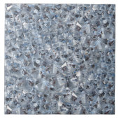 Ice Blue Diamond Crystals Bling Tegeltje (Voorkant)