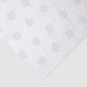 Ice Blue Elegant Sneeuwvlok Kerstcadeauverpakking Tissuepapier (Detail)