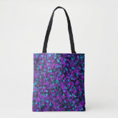 Ice Blue en Violet Shatter Tote Bag (Voorkant)