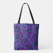 Ice Blue en Violet Shatter Tote Bag (Achterkant)