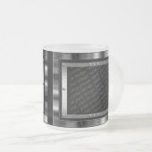 Ice Blue Frosty Metal Photo Frames Mok (Voorkant rechts)