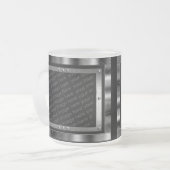 Ice Blue Frosty Metal Photo Frames Mok (Voorkant links)