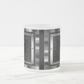 Ice Blue Frosty Metal Photo Frames Mok (Center)