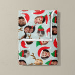 Ice Blue Gekke Christmas Crew Zes foto's Fleece Deken<br><div class="desc">De Christmas Crew is dit jaar weer terug maar nu een pluche en knusse fleece deken! Personaliseer dit hilarische vakantiegift met foto's van zes personen of huisdieren, zodat ze altijd feestelijke kerstman en elf petten of rendieren gewei kunnen draag. Verbeter de leuke factor echt door dezelfde foto voor elk te...</div>