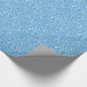 Ice Blue Glitter Cadeaupapier (Hoek)