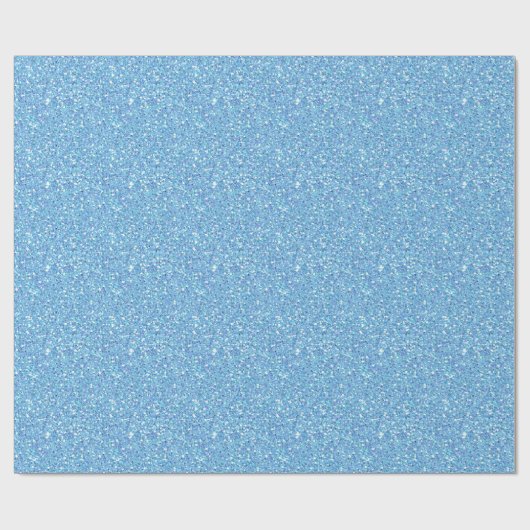 Ice Blue Glitter Cadeaupapier (Vlak)