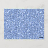 Ice Blue Glittery Sneeuwvlokken Tafelnummer Kaart (Achterkant)