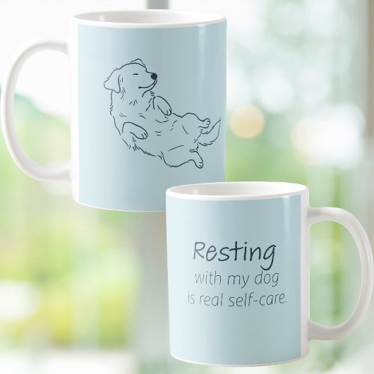 Ice Blue Golden Retriever Dog Mom Mug Koffiemok