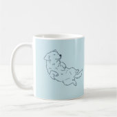 Ice Blue Golden Retriever Dog Mom Mug Koffiemok (Links)