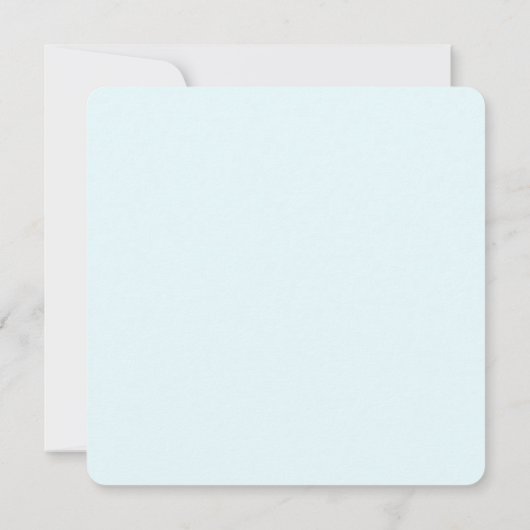 Ice Blue Gray Scroll Floral Baptism Invitation Kaart (Achterkant)