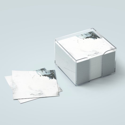 Ice Blue Grey Black Marmer Achtergrond Post-it® Notes