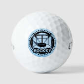 Ice Blue Hockey Golfballen (Voorkant)