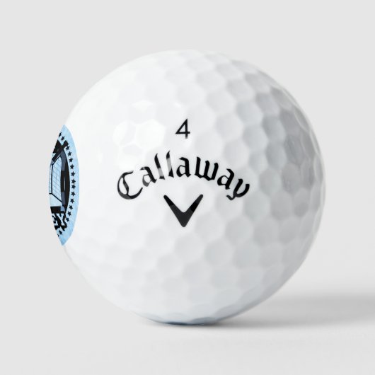 Ice Blue Hockey Golfballen (Logo)