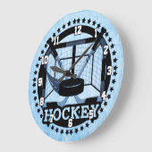 Ice Blue Hockey Grote Klok (Hoek)