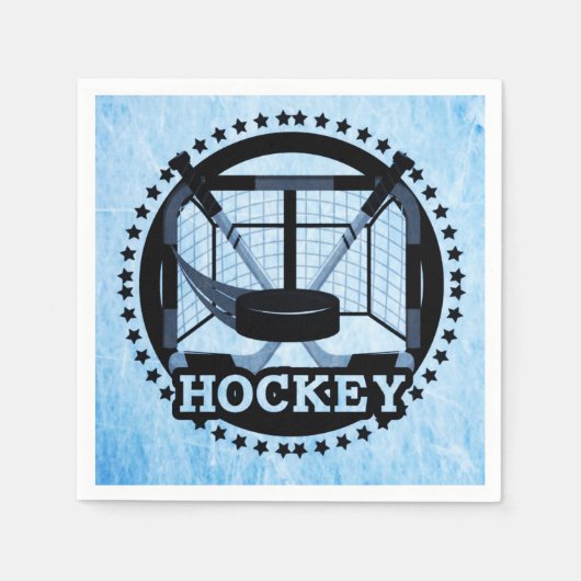 Ice Blue Hockey Servet (Voorkant)