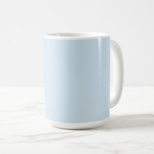 Ice Blue - Kleur Flow monogram Koffiemok (Voorkant rechts)