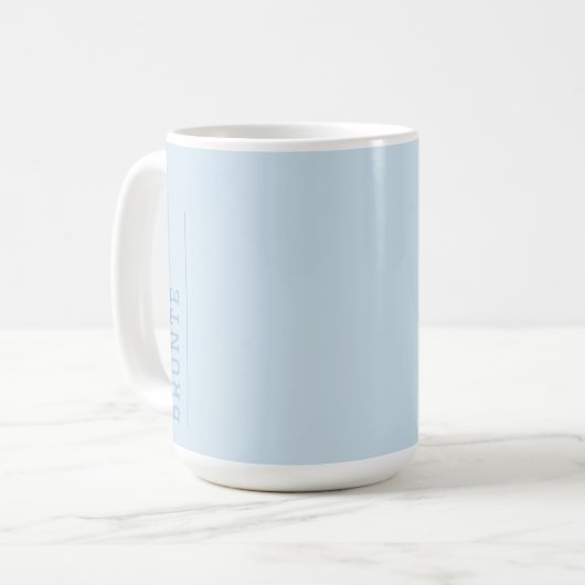Ice Blue - Kleur Flow monogram Koffiemok (Voorkant links)