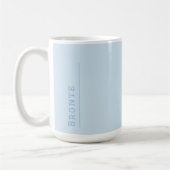 Ice Blue - Kleur Flow monogram Koffiemok (Links)
